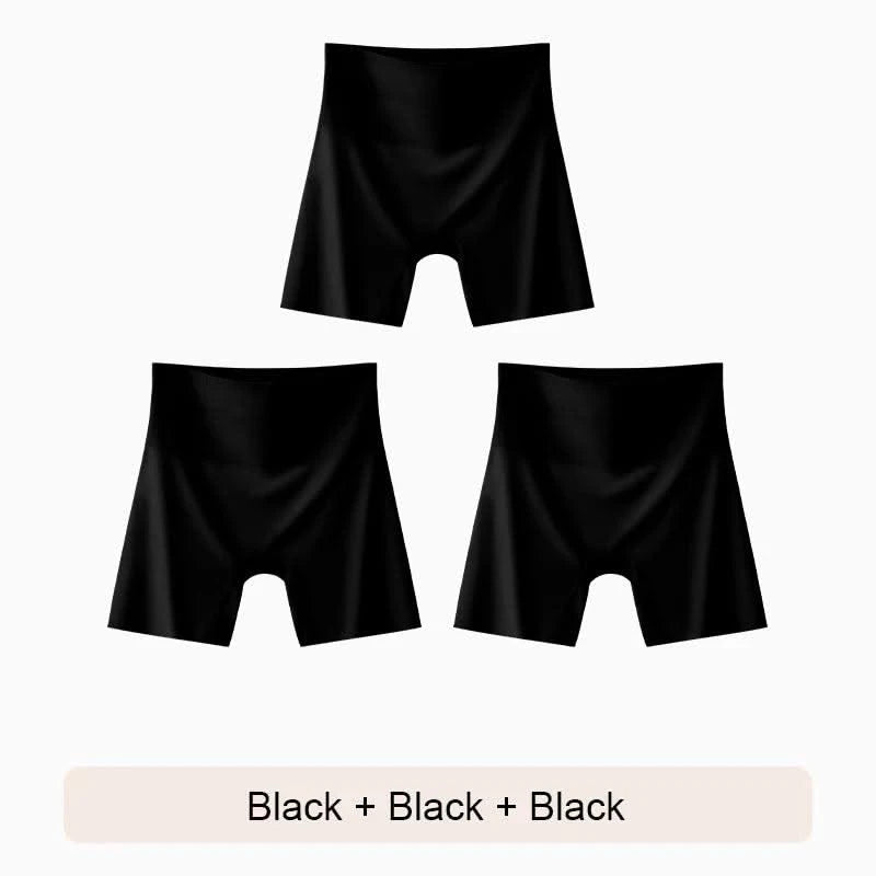 Female Boxer Shorts Plus Size Shorts Ice Silk Underwear for Women Women Seamless Panties Safety Short Pants Woman Girdle Brief