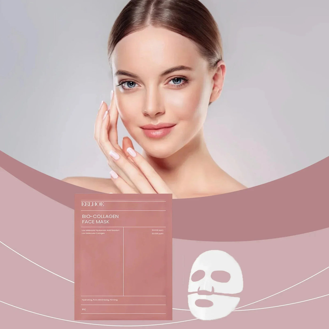 Bio-Collagen Face Mask Anti-Wrinkle Firming Overnight Mask With Hydrolyzed Moisturizing Refreshing Brightening Repair Skin Care