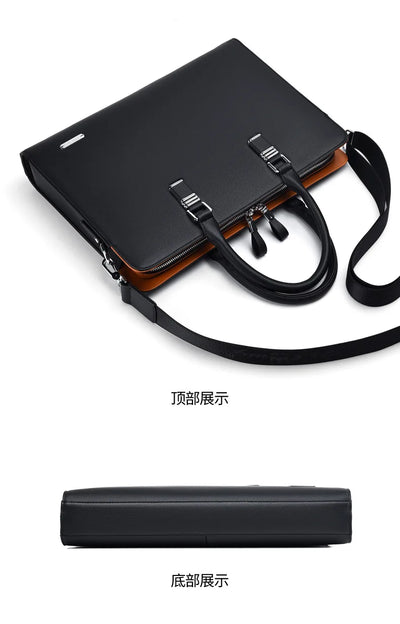 Men Business Briefcase for Husband Shoulder Bag MaLE Laptop Briefcases Bags Large Capacity Men's Handbag Bolso Grande Mujer