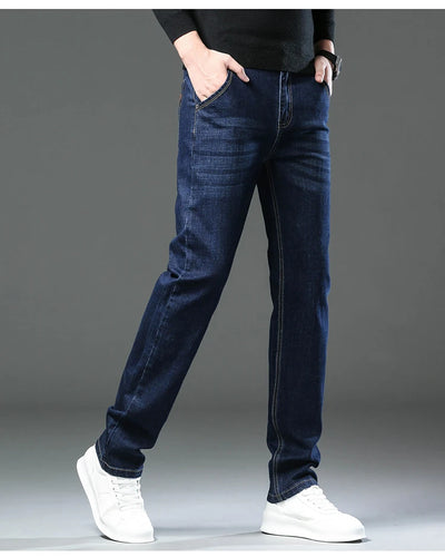 New Men Classic Jeans Jean Homme Pantalones Hombre Men Mannen Soft Black Biker Masculino Denim Overalls Mens Pants Size 30-40