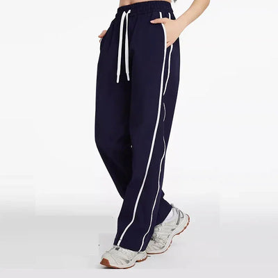 Women's sports and fitness pants, summer new style with pocket sports breathable quick drying casual loose sports pants