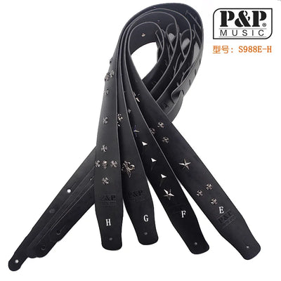 Guitar Straps, Leather, Electric Guitarstraps, Shoulder Strap, Bass Strap Guitar Straps