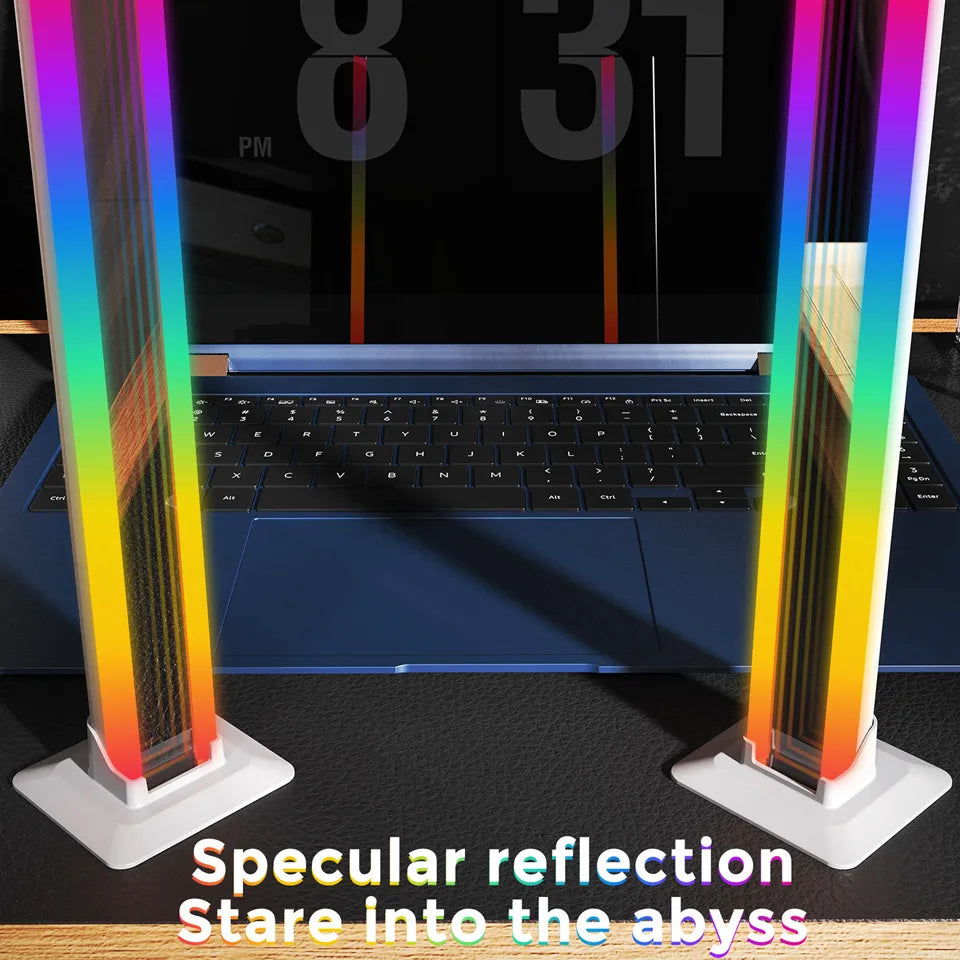 LED Light A Pair RGB Room Decor Abyss Lamp Bluetooth Ambient Night Light Desktop Mood Lighting for TV PC Gaming Backlight