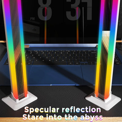 LED Light A Pair RGB Room Decor Abyss Lamp Bluetooth Ambient Night Light Desktop Mood Lighting for TV PC Gaming Backlight