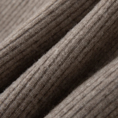 100% merino wool women's knitted trousers, fashionable, warm, drawstring, pockets, wide-leg pants, new autumn and winter 2024