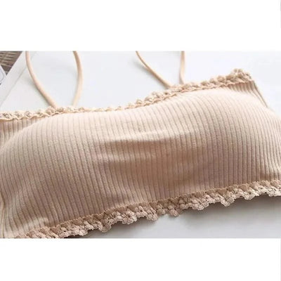 Women's Cotton Bra Female Tube Top Bra
