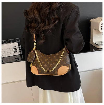 Famous Designer Elegant Handbags Leather For Women, Ladies Crossbody Shoulder Bag Classic Popular And Lightweight For Shopping