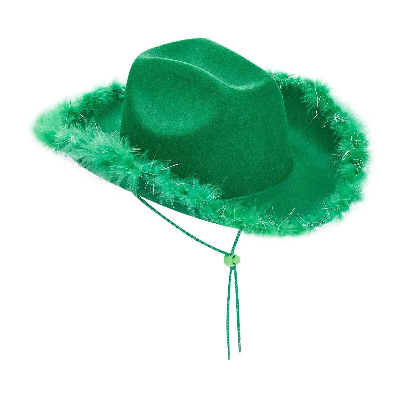 Women's Cowboy Hat, Adult Solid Color Furry Trim Wide Brim Hat Female Cap for Dating Party