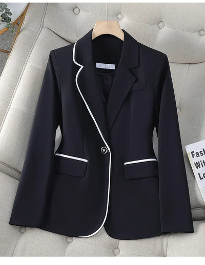 Luxury White Women's Blazer Women's Slim Suit Fashion Temperament Formal Suit Elegant Workwear Western-style Suit Jacket