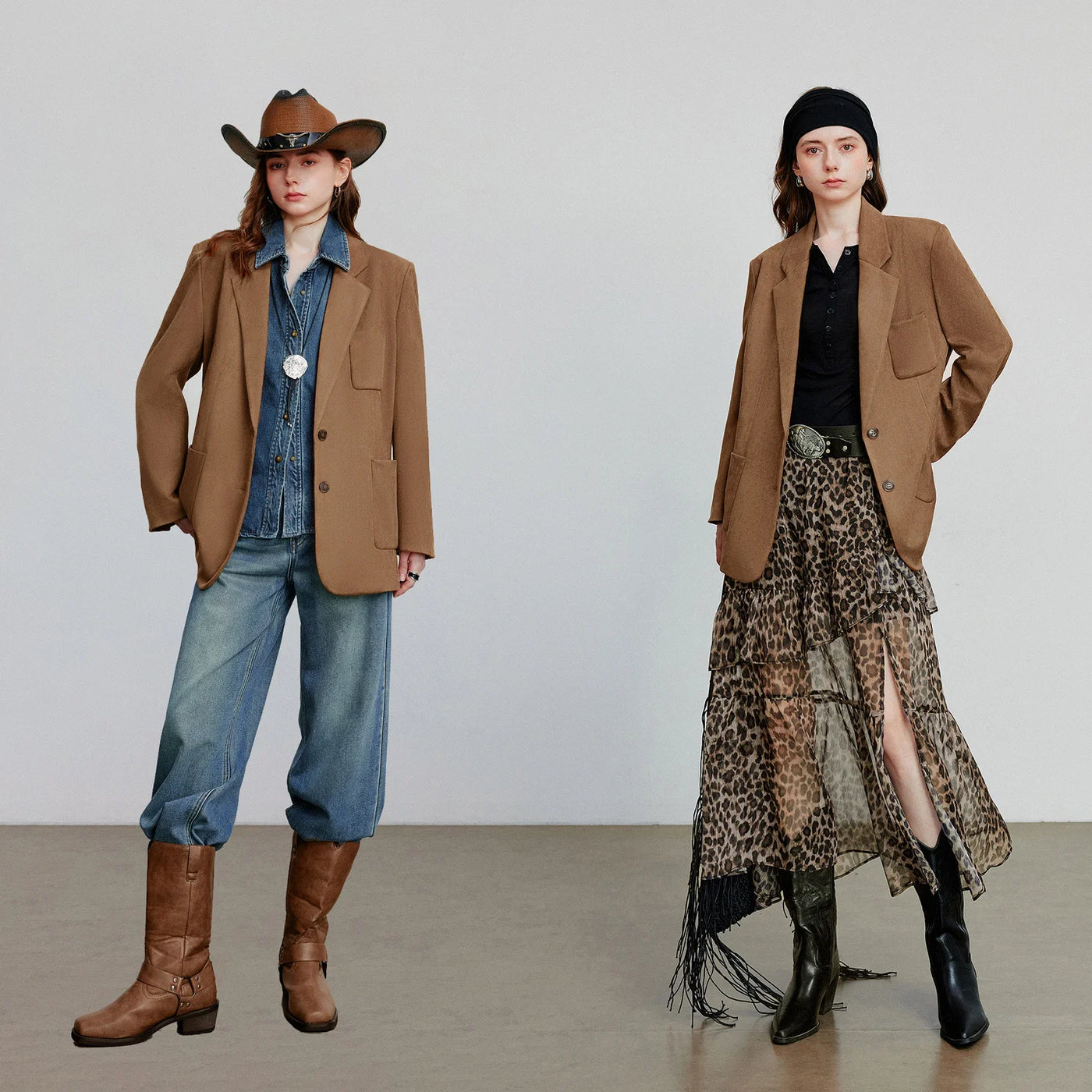 TOYOUTH Women Blazer 2025 Autumn New Barn Style Retro Brown Suede Lightweight Lapel Collar Single Breasted Button Suit Coat