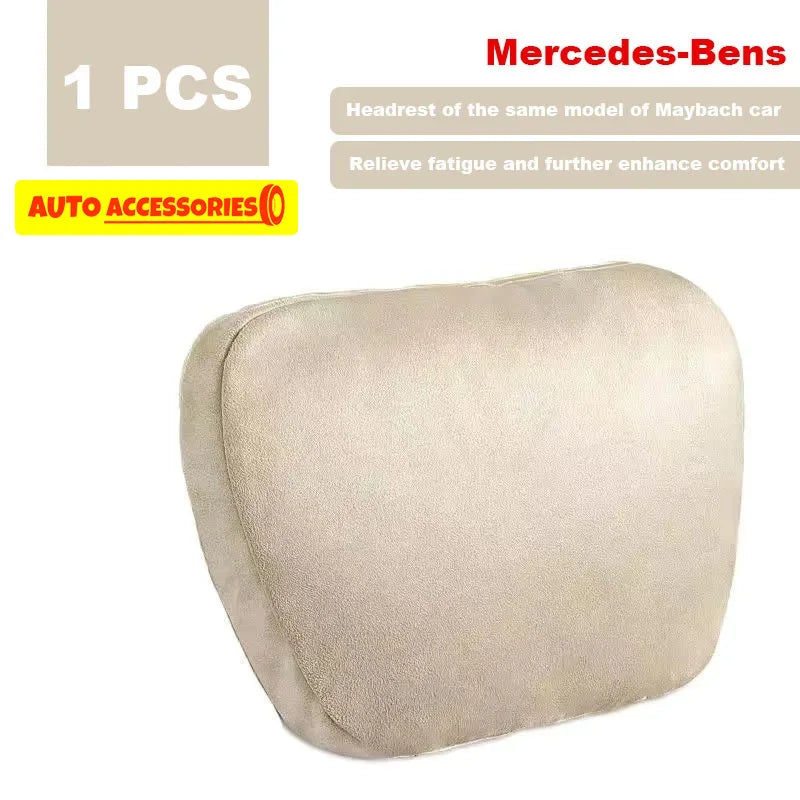 Car Headrest Neck Support Seat / Maybach Design S Class Soft Universal Adjustable Car Pillow Neck Rest Cushion High Quality
