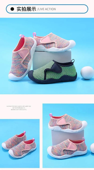 Children sports shoes for boys and girls, casual mesh shoes, breathable, non-slip and wear-resistant