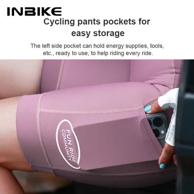 INBIKE 2025 Women's Cycling Shorts Summer Bicycle Pants Tights High Elasticity Biker Short Woman with Pockets Cycling Clothing
