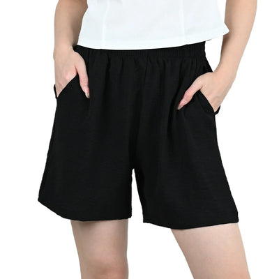Summer Women Wide-leg Shorts Lady Elastic High Waist Loose Casual Hot Pants Female Large Size Beach Shorts Girls Cargo Trousers