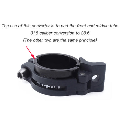 Road 28.6 31.8 34.9mm Bicycle Accessories Bike Front Derailleur Reducing Spacer Conversion Shim Gear Clamp Adapter