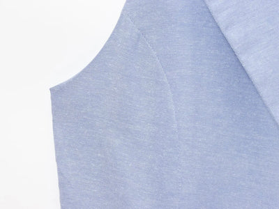 Women's Midi Dresses New Summer 2025 Blue Sleeveless Blend Midi Dress Belt Linen Blended Midi Dress Casual V Neck Dress