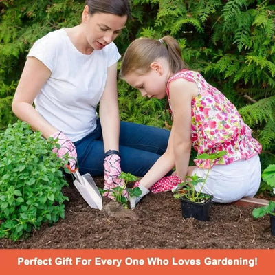 Garden Tools Set 3 Pack Heavy Duty Gardening Tool Set Include Garden Shovel Transplant Trowel and Hand Rakefor Planting