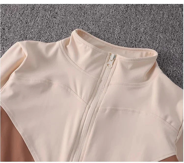 2024 long-sleeved sports sweater gym tops fitness sports jacket new women yoga jackets