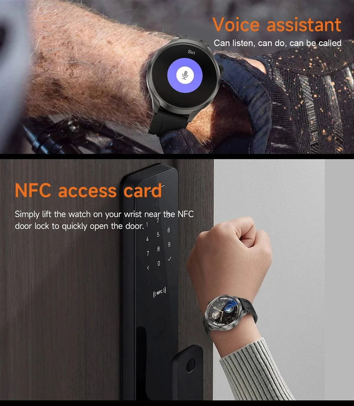 2025 New For HUAWEI High-end Sports Smart Bracelet Men GPS NFC 1.85 AMOLED Screen Compass Waterproof Bluetooth Call Smartwatches