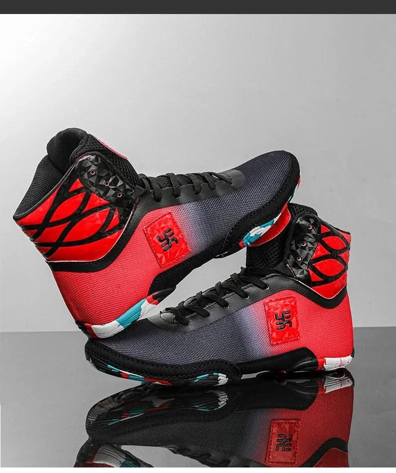 2025 New Wrestling Shoes for Men Non Slip Breathable Boxing Sneakers Wrestling Training Shoes Wear-Resisting Combat Sneakers
