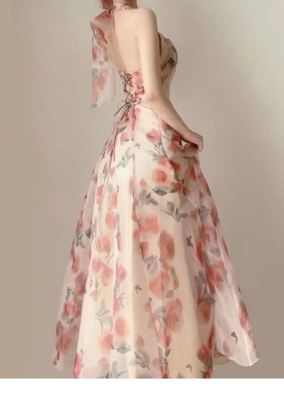Long Dresses Womens Clothing French Elegant Party Dressess Female 2025 Summer New Fashion Versatile Beach Style Evening Dresses