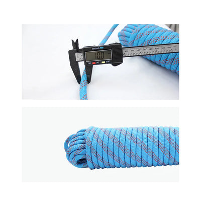 10mm Rock Climbing Rope 10M Outdoor Static Rapelling Rope for Fire Rescue Safety Escape Tree Climbing for Outdoor Sports