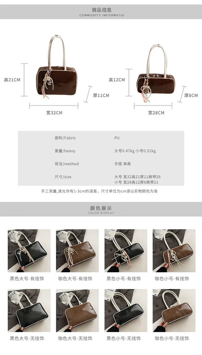 Designer Bowling Tote Women's Oversized Shoulder Bag, High-Capacity Office Handbag, Fashionable Minimalist Crossbody Purse