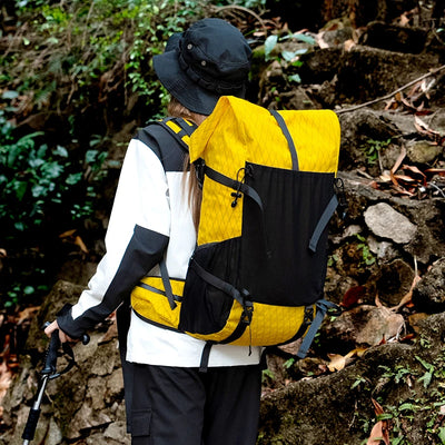30L Hiking Backpack Daily Travel Wear-Resistant Waterproof Professional Climbing Large Capacity Roll-Up Shoulder Bag 2025 New