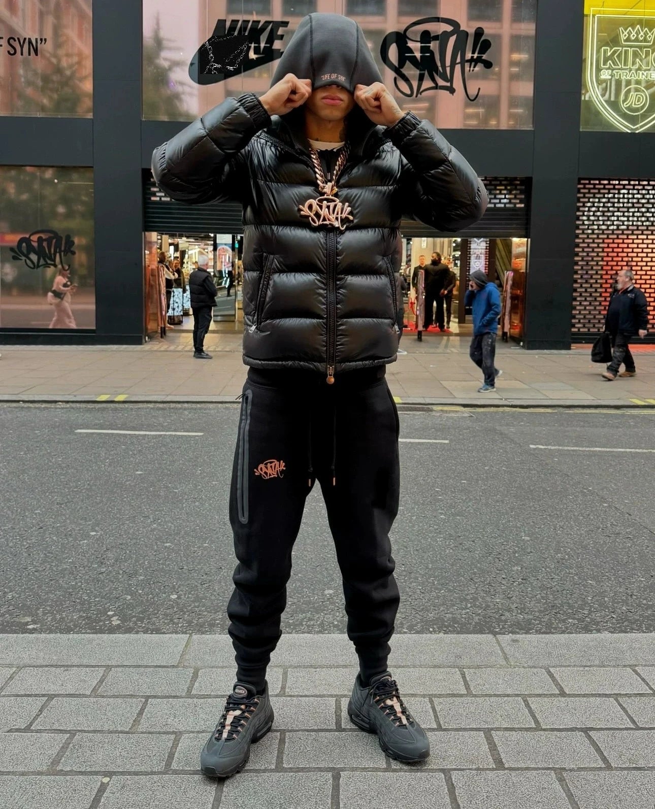 Original Independent Synaworld Windwalker Set Cench Long Sve Jaet And Pants Casual Sportswear for Young Men
