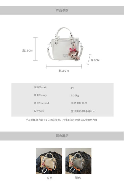 2025 Unique Women's Handbag Designer Shoulder Purse Minimalist Bucket & Square Bag Versatile Crossbody for Work