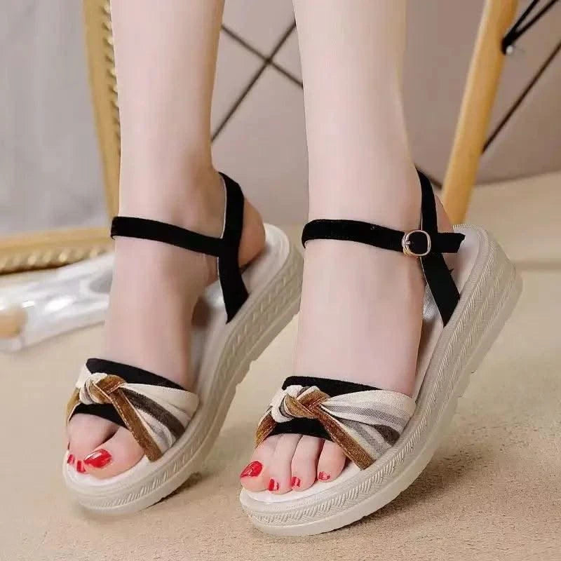 Woman Shoes Open Toe Platform Sandals for Women 2025 Luxury Summer Offers Sandal Anti Slip Hot Comfort Low Price Footwear Sales
