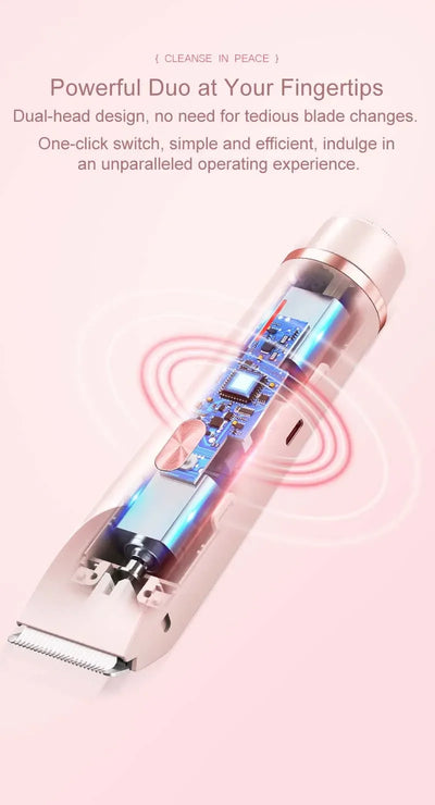 Portable Rechargeable Eepilators For Women - Electric Shaver Doubles As Hair Trimmer For Leg Face Arm