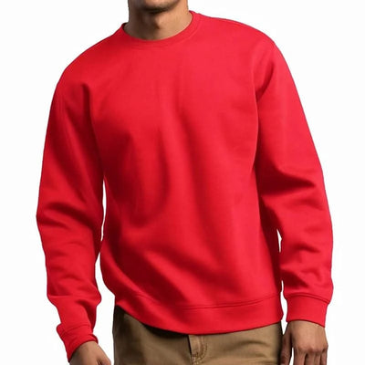 Basic Crewneck Sweatshirts for Men Women Comfy Pullover Tops Athletic