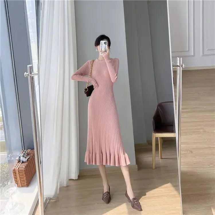 Dresses for Women Black Evening Clothes Knitted Sexy Daring Robe White Woman Dress Pink Maxi Long Crochet Retro Cotton Vintage