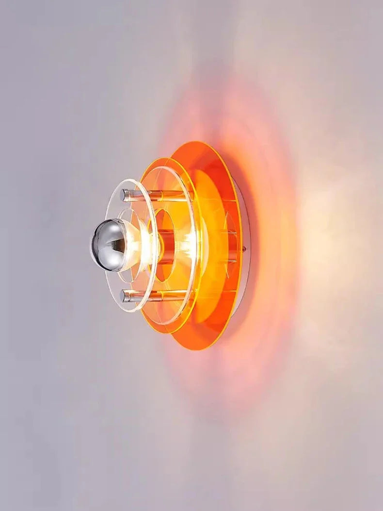 Creative Artist Home Decor Lamp Modern UFO Flying Saucer Wall Lamps Medieval Bedroom bedside Living Room Wall Hanging Lights LED