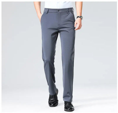 Plus Size Big and Tall Mens Trousers Business Casual Loose Straight Leg Pants Comfort Fit Office Work Commuting No Tight Classic