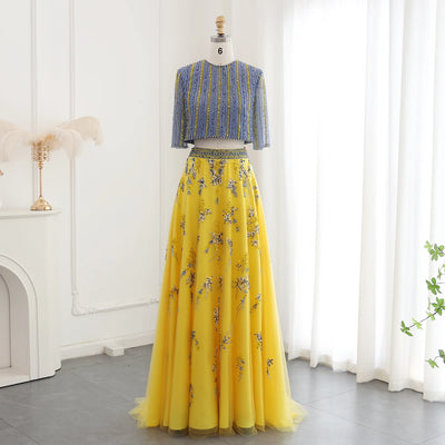 Customized Elegant Luxury Evening Dresses 2 Pieces Sexy Wedding Prom Gowns Exquisite  High Quality Bridal Party Dress for Women