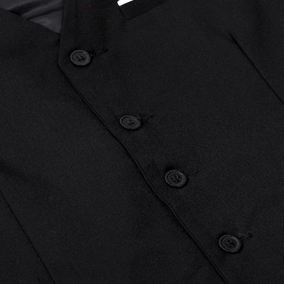 Mens Suit Vest Male Business Formal Wedding Office Birthday Party Outfit Set  Easter Church Jacket Black Waistcoat