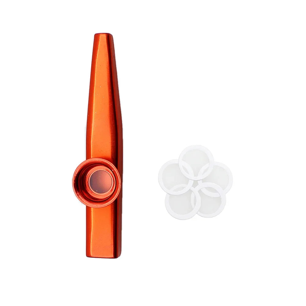 Metal Kazoo Musical Instruments Flutes Diaphragm Mouth Kazoos Musical Instruments Good Companion for Guitar