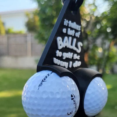 1PC DIY Accessories Mini Golf Ball Bag Funny Golf Ball Dispenser Easy Attachment To Bag Or Cart Portable Golf Ball Holder