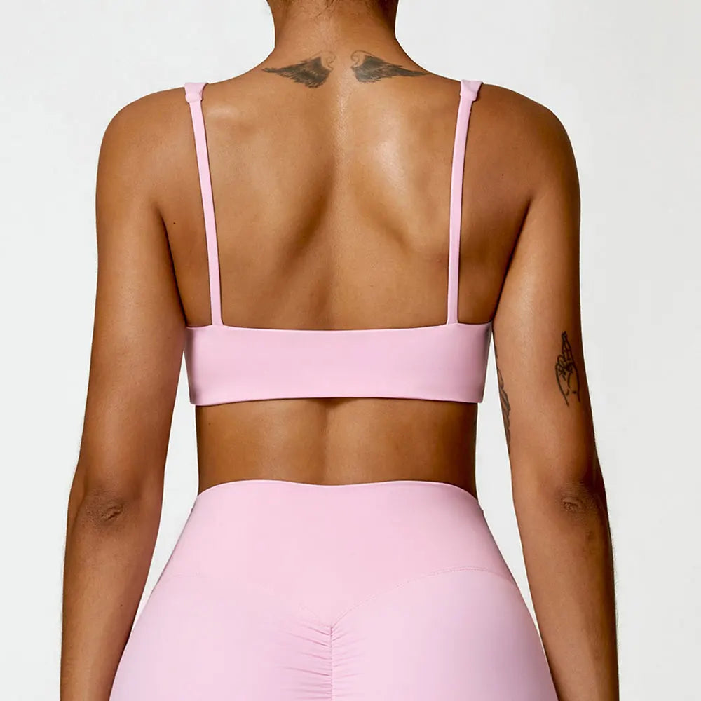 Women Underwear Sports Bras For Fitness Yoga Running Jogging Gym Wear Stretch Padded Sling Sport Top  Athletic Vest Yoga Bra