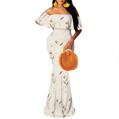 Women's 2025 Summer Trendy Dress Floral Strappy Backless Maxi Dresses Sexy Bodycon Evening Party Long Dress