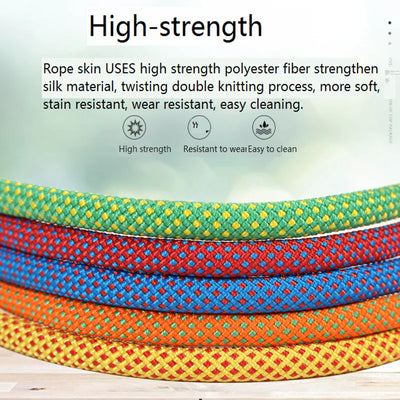 8mm Climbing Rope Outdoor Tree Rock Equipment Mountaineering Lifeline Emergency Survival Safety Gear Escape Rescue Static Rope