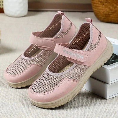 Women's Plus Size Wide Width Sandals Soft Sole Comfortable Mom Shoes Breathable Fabric Spring No Slip Chubby Feet Casual Walking