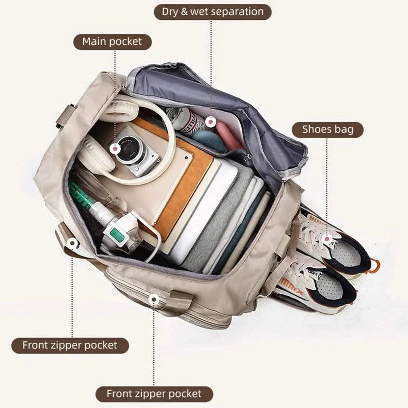 Women Travel Duffle Bag Travel Backpack Multi-functional Outdoor Sports