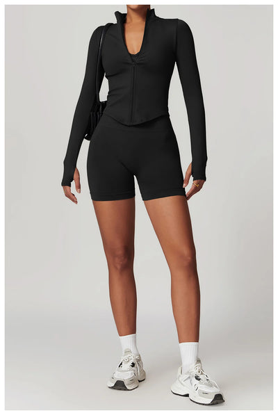 Seamless Athletic Wear Women's Clothes 2 Pieces Yoga Set Workout Sportswear Gym Clothing High Waist Leggings Fitness Sports Suit