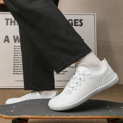Women Shoes Wide Barefoot Shoes for Women Minimalist Split Leather Casual Shoes Comfortable Pink White Shoes Walking Sneakers