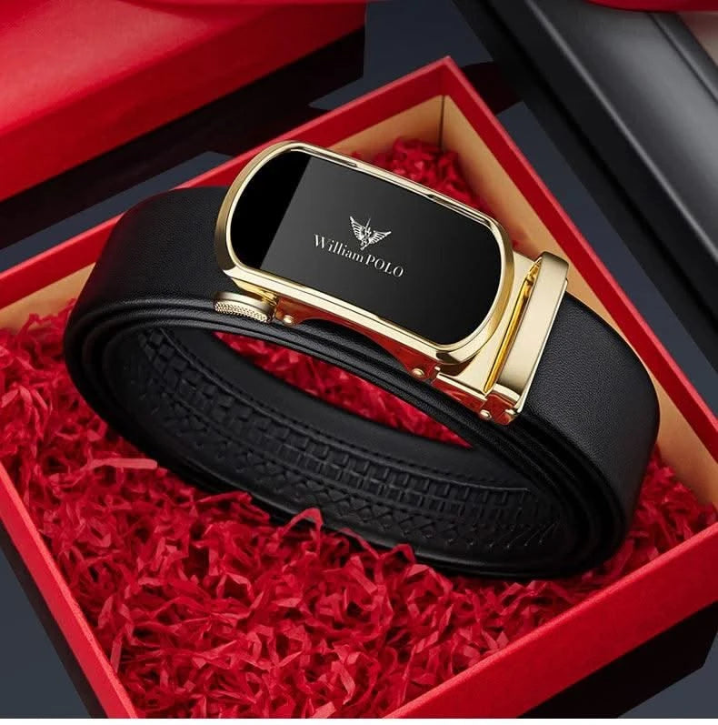 Automatic Buckle Belt  Business Casual Dress Belts Gift for Men
