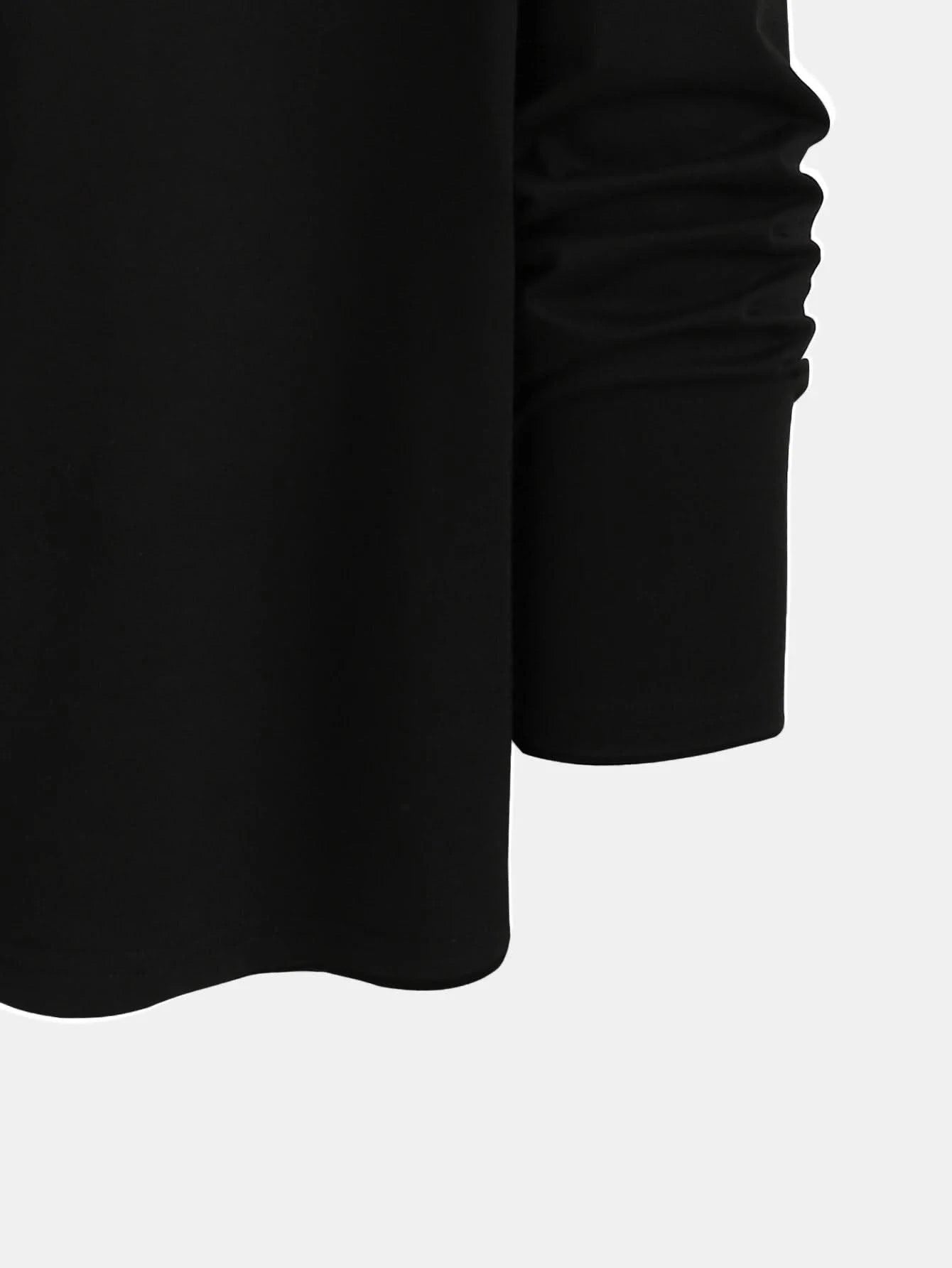 Trendy printed round neck long-sleeved T-shirt | Versatile |Casual Tops | Men's T-shirt