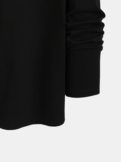 Trendy printed round neck long-sleeved T-shirt | Versatile |Casual Tops | Men's T-shirt